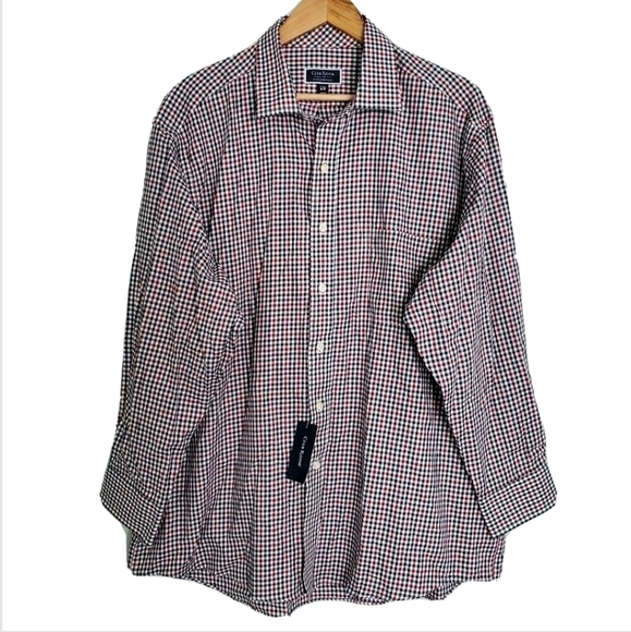 Club Room Regular Fit Plaid Button Down Shirt - Picture 2 of 7